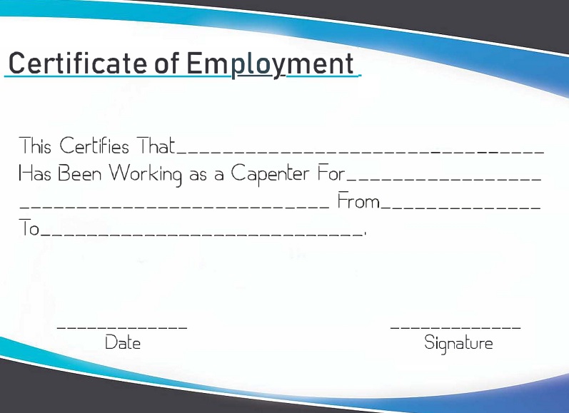 certificate of employment sample 26