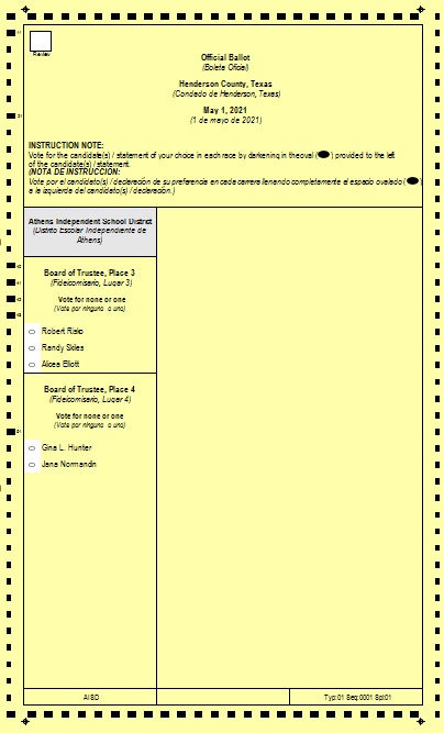 election ballot template 10