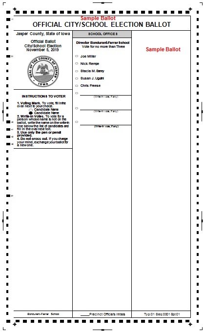election ballot template 19