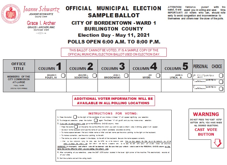 election ballot template 29