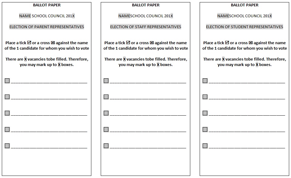 election ballot template 6
