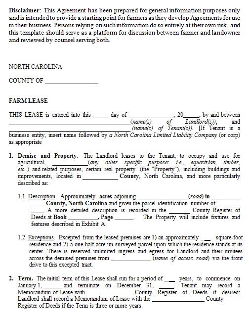 land lease agreement template 2