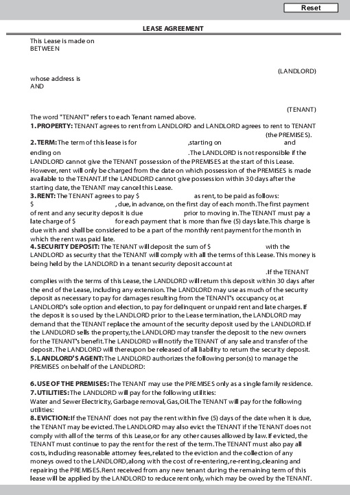 land lease agreement template 7
