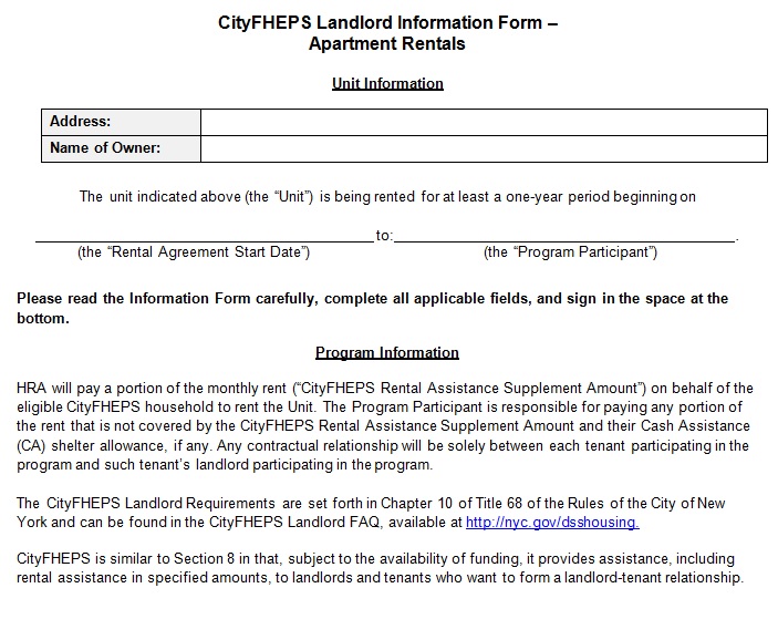 landlord statement form 6