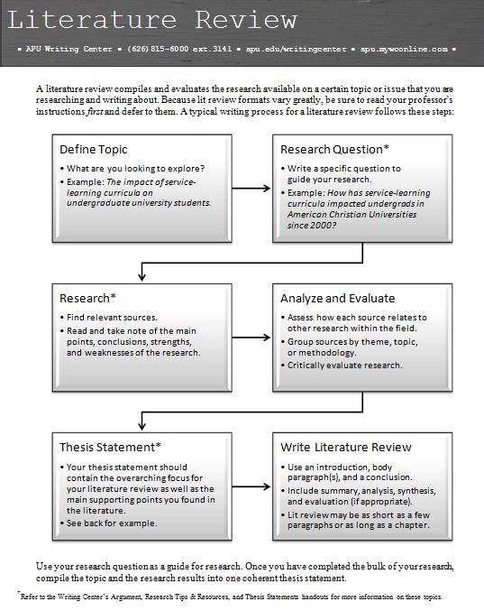 literature review template 13