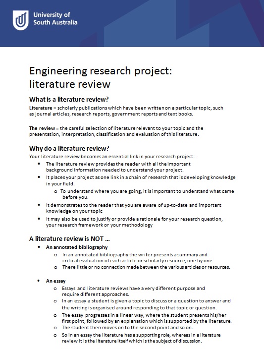 literature review template 17