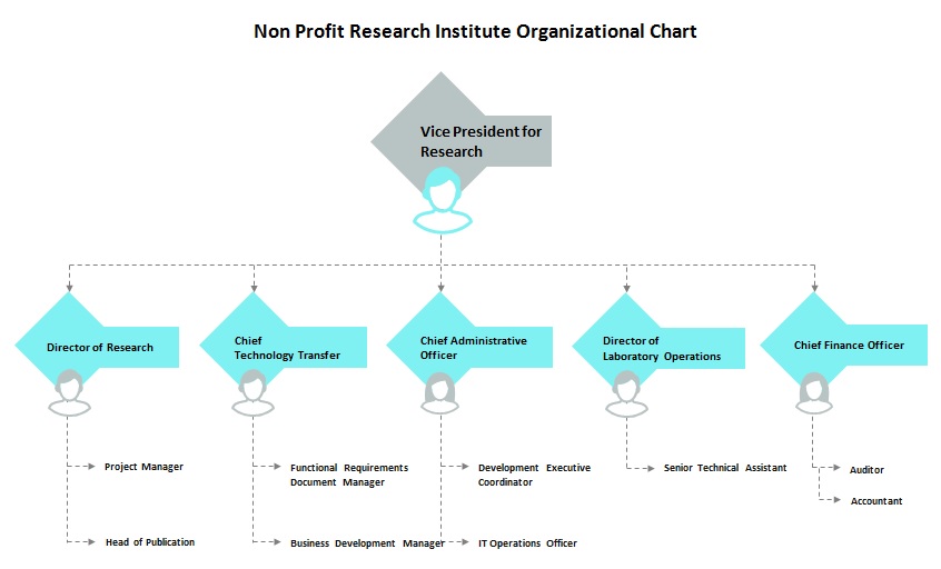 non profit research institute organizational chart template
