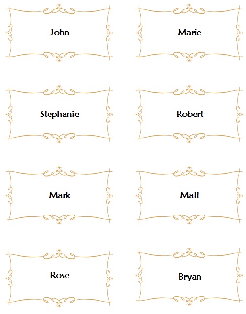 place card template 9