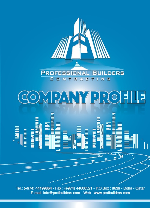 professional builders company profile template