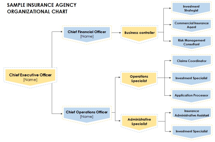 sample insurance agency organizational chart