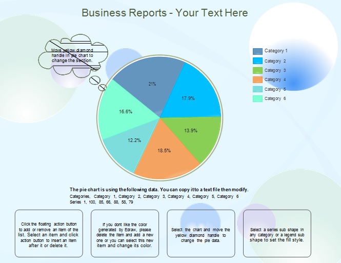 business reports pie chart template