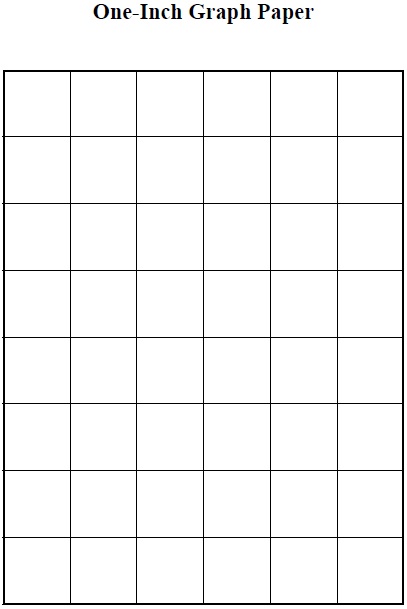 one inch graph paper template
