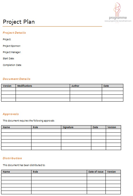 project plan template 8