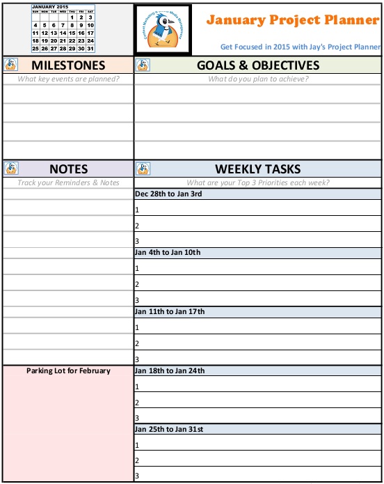 project planner template 1