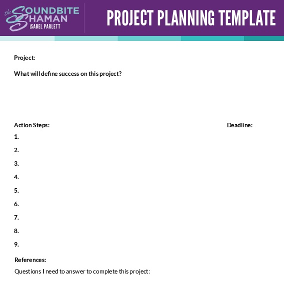 project planning template 5