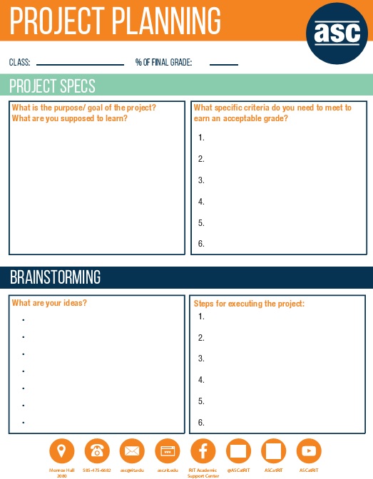 project planning template 6